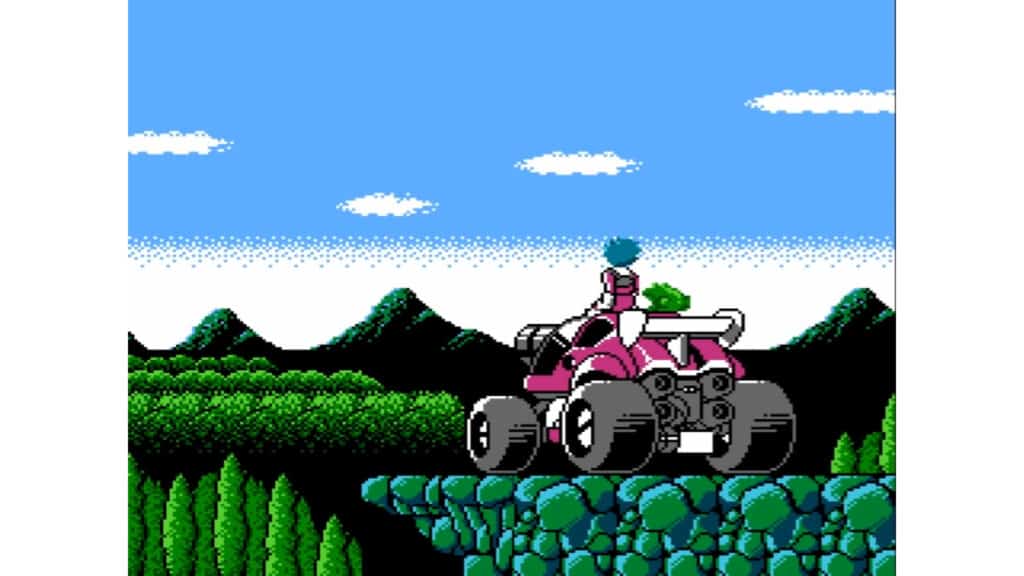 An in-game screenshot from Blaster Master.