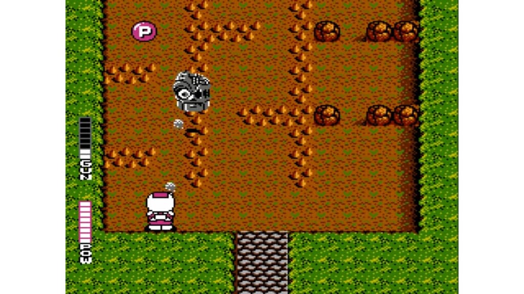 An in-game screenshot from Blaster Master.