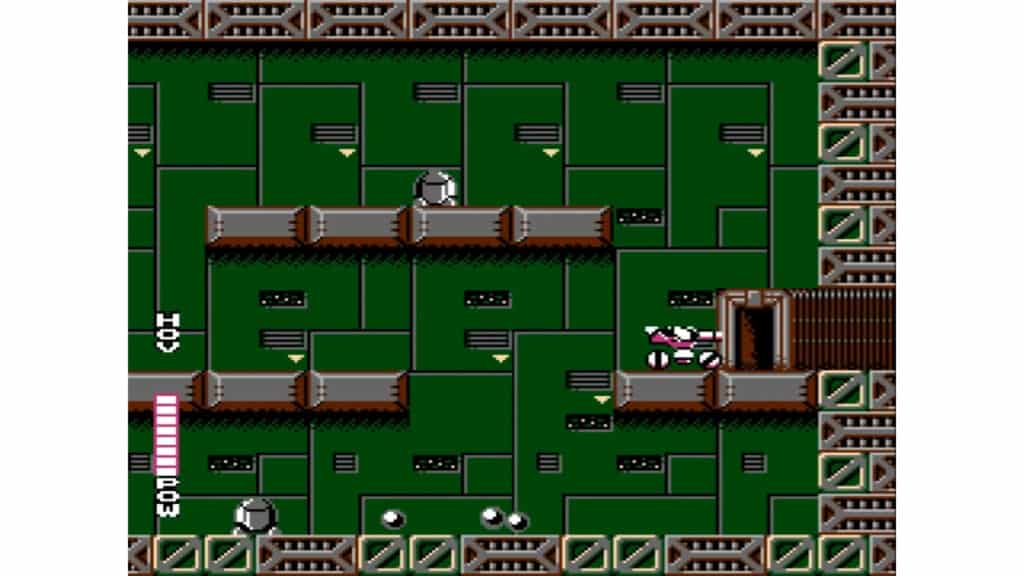 An in-game screenshot from Blaster Master.