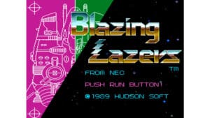 An in-game screenshot from Blazing Lazers.