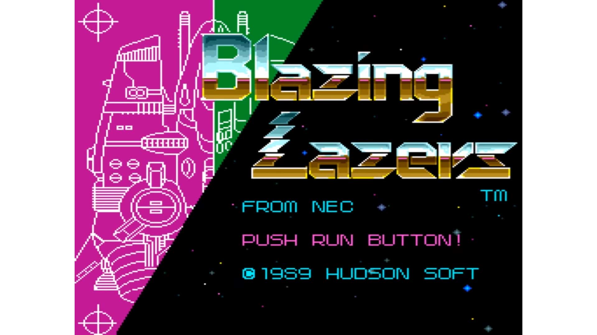 An in-game screenshot from Blazing Lazers.