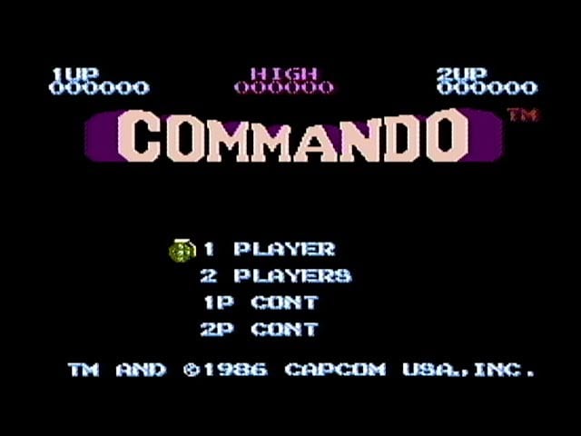 Commando Start Screen