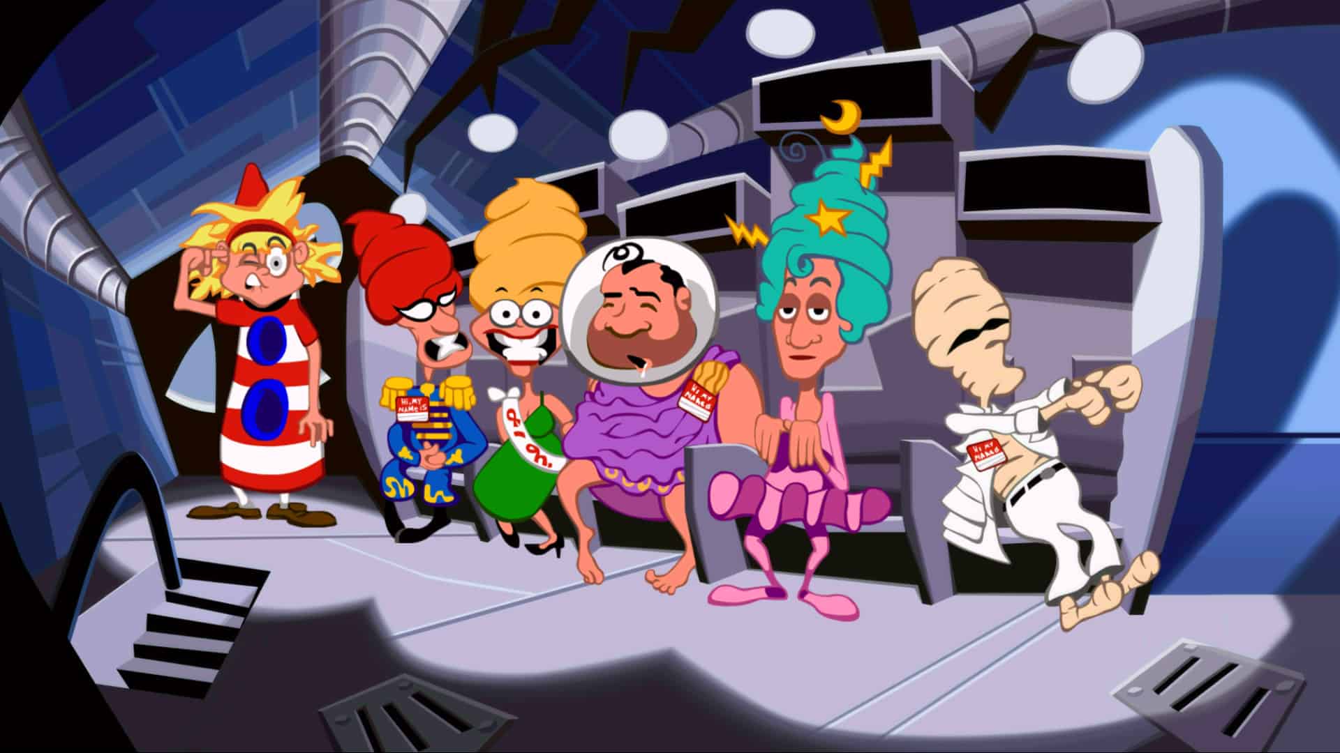 A Steam promotional image for Day of the Tentacle Remastered.