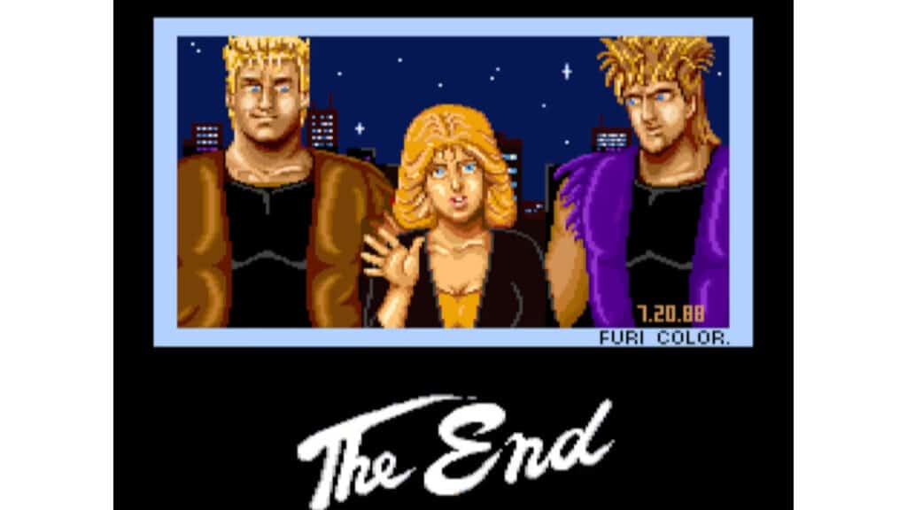 An in-game screenshot from Double Dragon II: The Revenge.