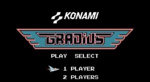 Gradius main menu