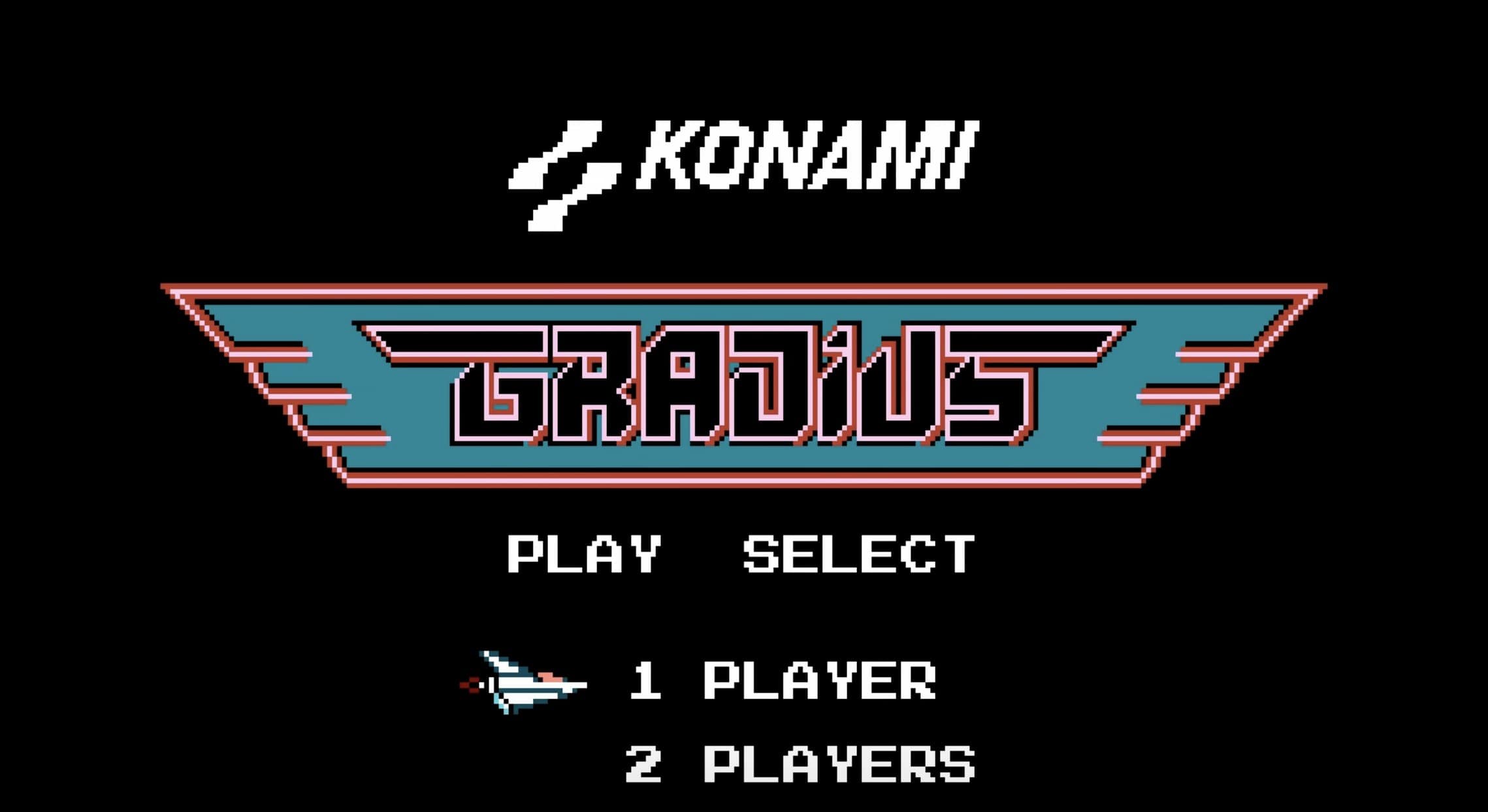 Gradius main menu