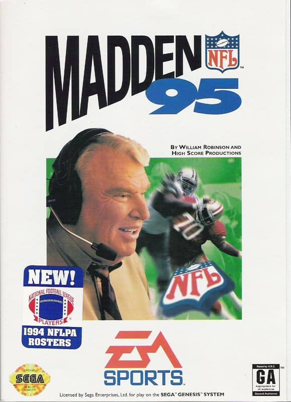 The legendary John Madden himself graces the box art for the game.