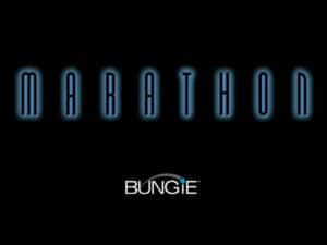 Marathon's ominous title screen reveals little about the game itself.
