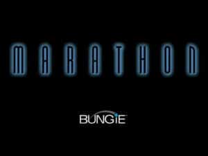 Marathon's ominous title screen reveals little about the game itself.