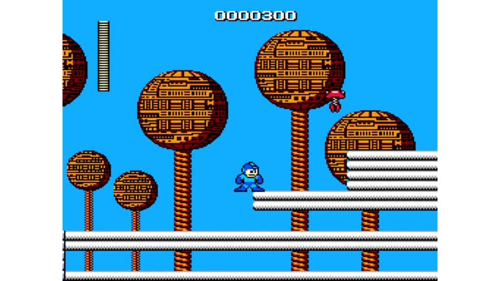 An in-game screenshot from Mega Man.