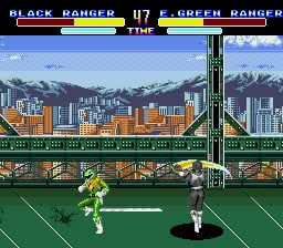 The Genesis version pits characters against each other in one on one combat.