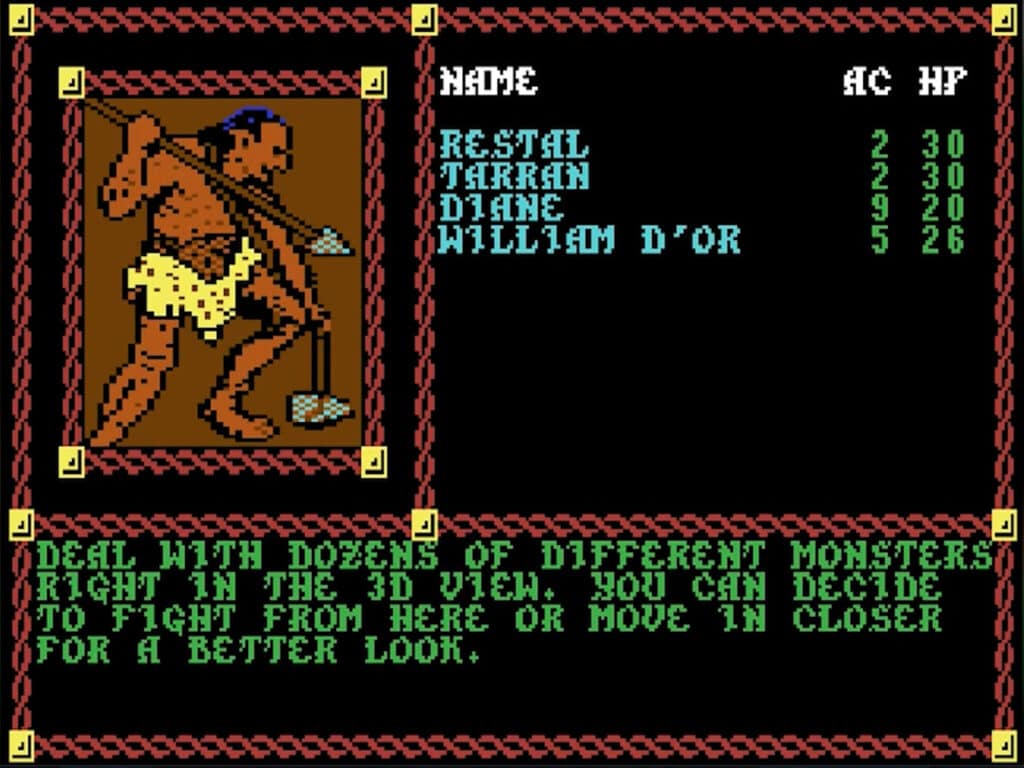Pool of Radiance features deep, tactical combat.