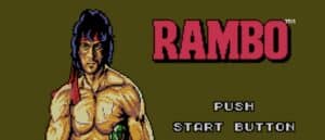 Rambo: First Blood Part II title menu