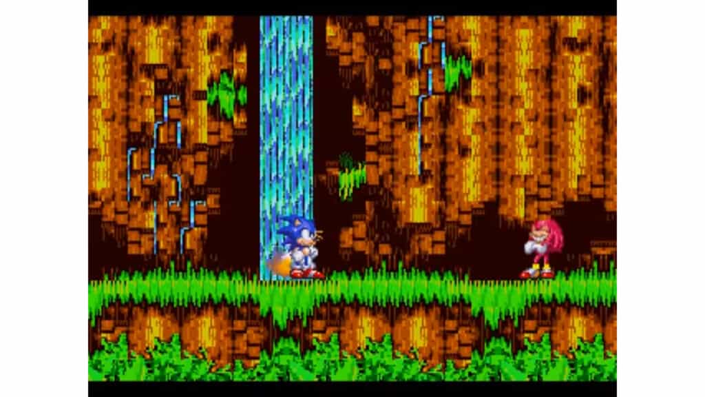 An in-game screenshot from Sonic 3 & Knuckles.