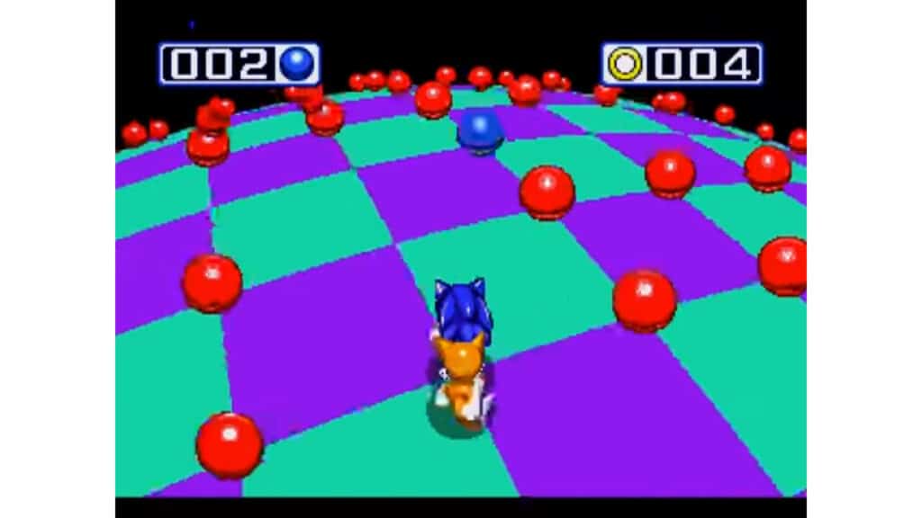 An in-game screenshot from Sonic 3 & Knuckles.