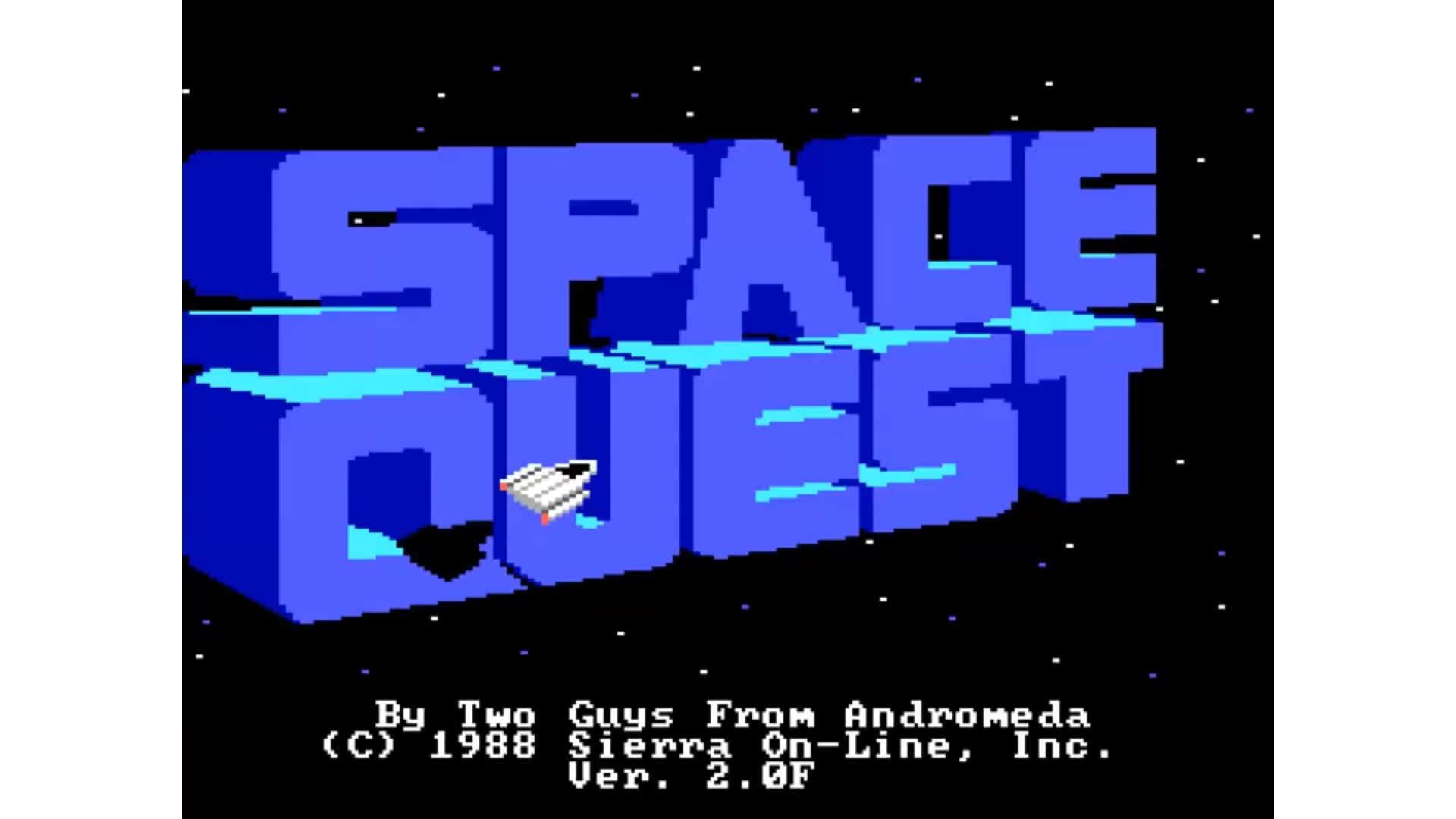 An in-game screenshot from Space Quest II.