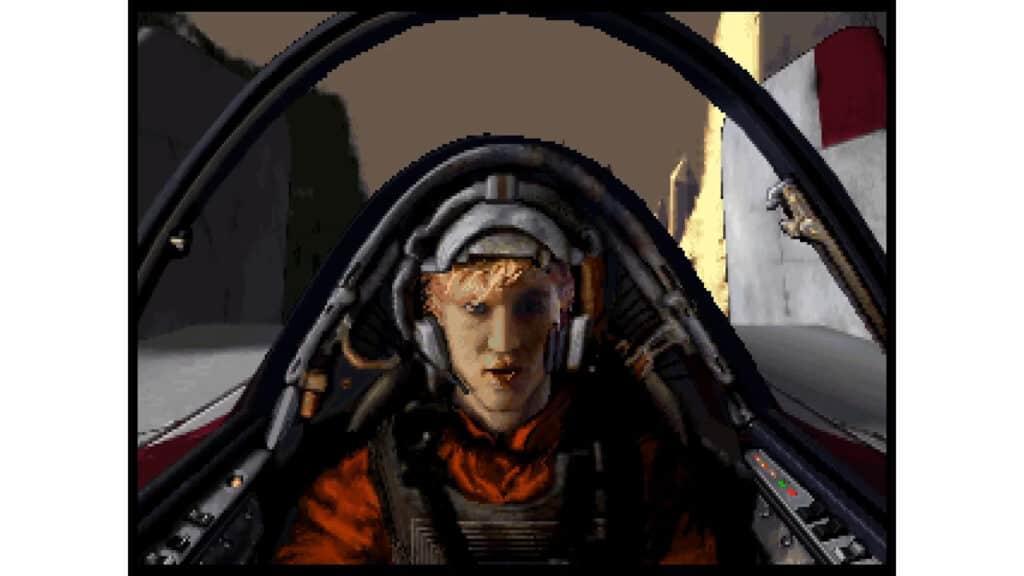 An in-game screenshot from Star Wars: Rebel Assault.