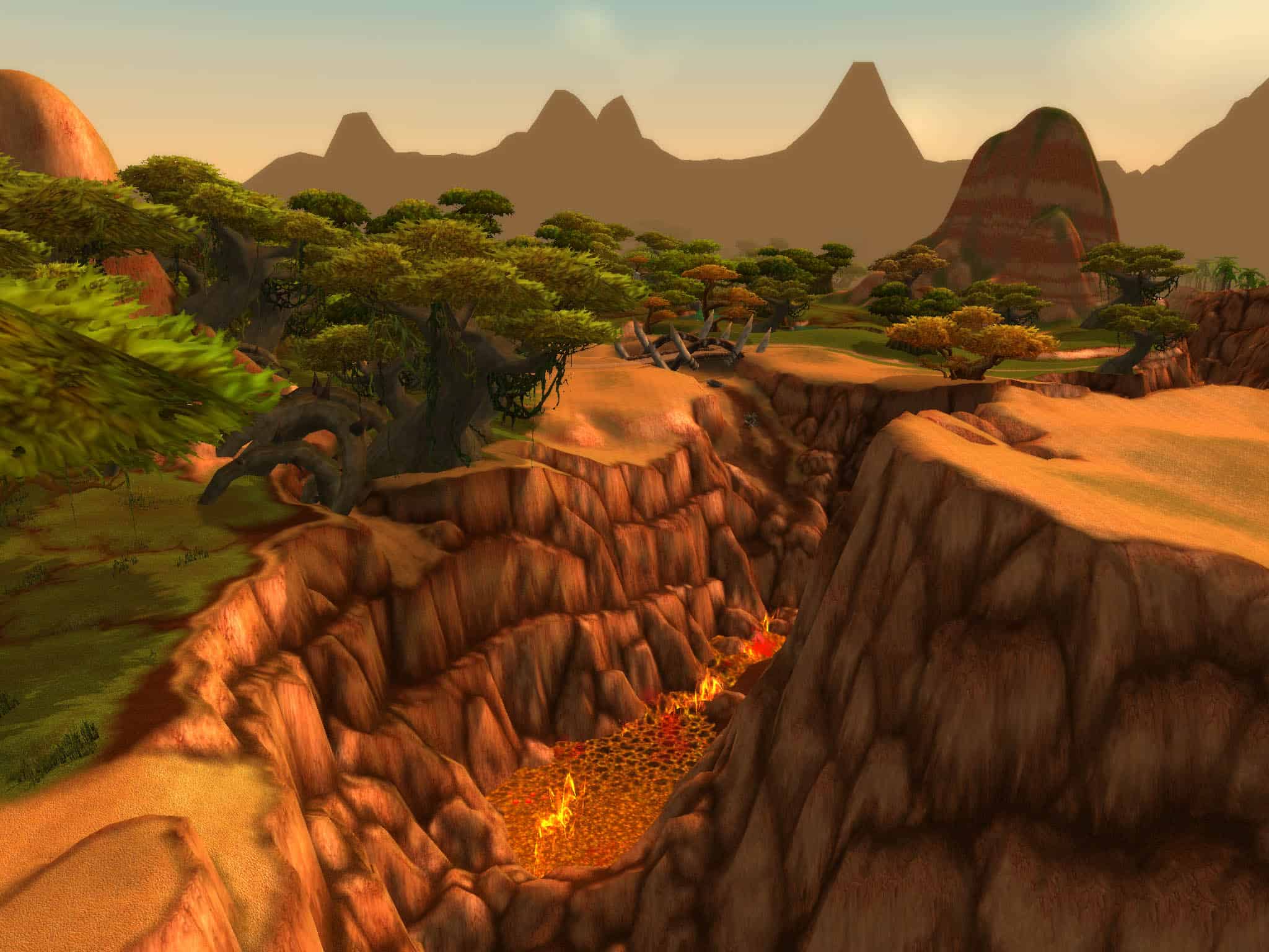 Lava in World of Warcraft: Cataclysm.