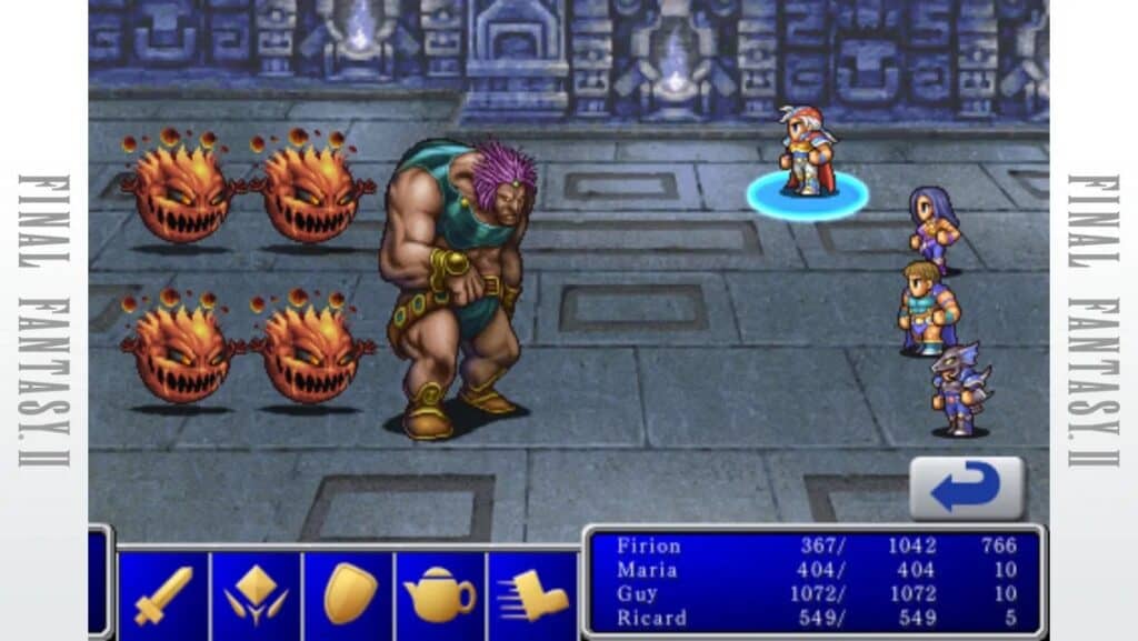 Final Fantasy II on mobile