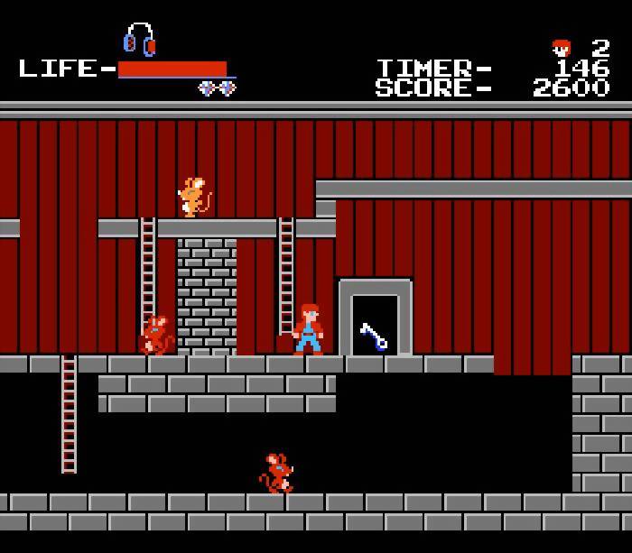 Gameplay screenshot of the goonies