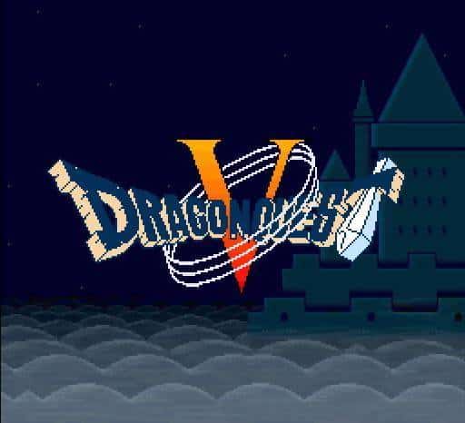 The logo of Dragon Quest V.