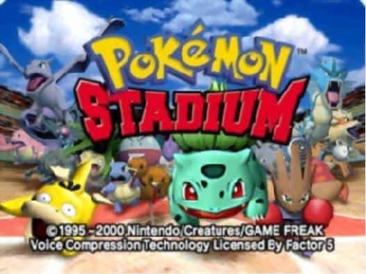 The title splash of Pokemon Stadium.