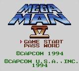 The Main Menu of Mega Man V.