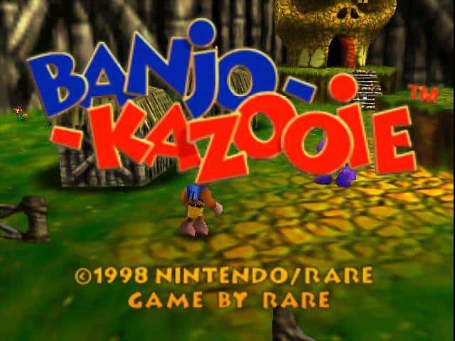 The Main Menu of Banjo-Kazooie
