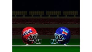 An in-game screenshot from ABC Monday Night Football.