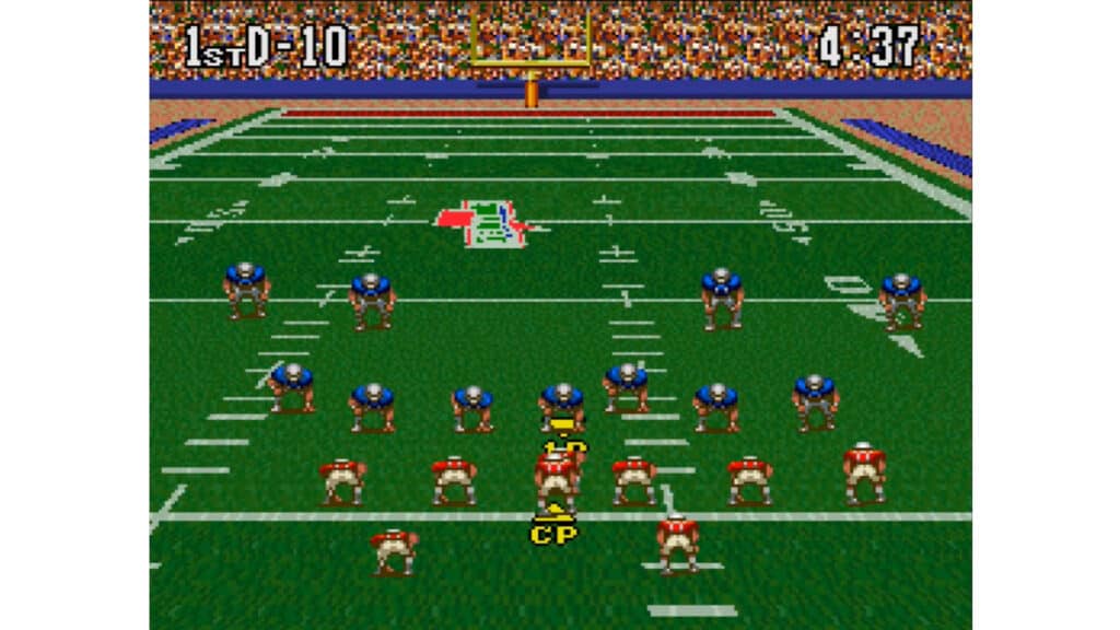 An in-game screenshot from ABC Monday Night Football.