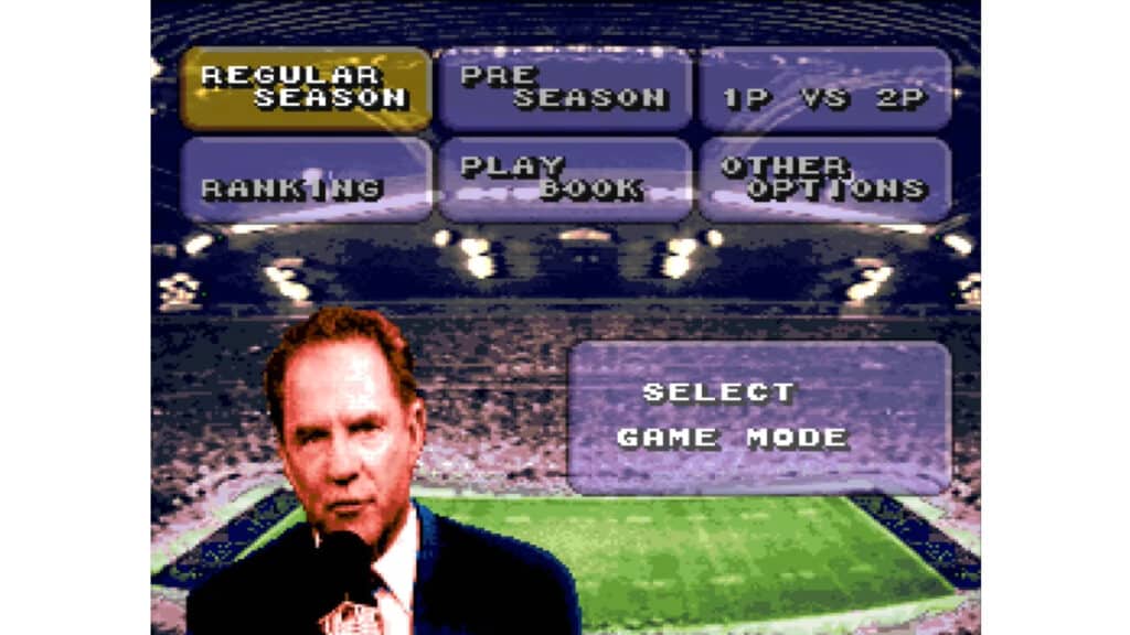 An in-game screenshot from ABC Monday Night Football.
