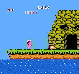 Stage end in Adventure Island.