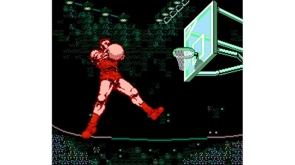 An in-game screenshot from All-Pro Basketball.