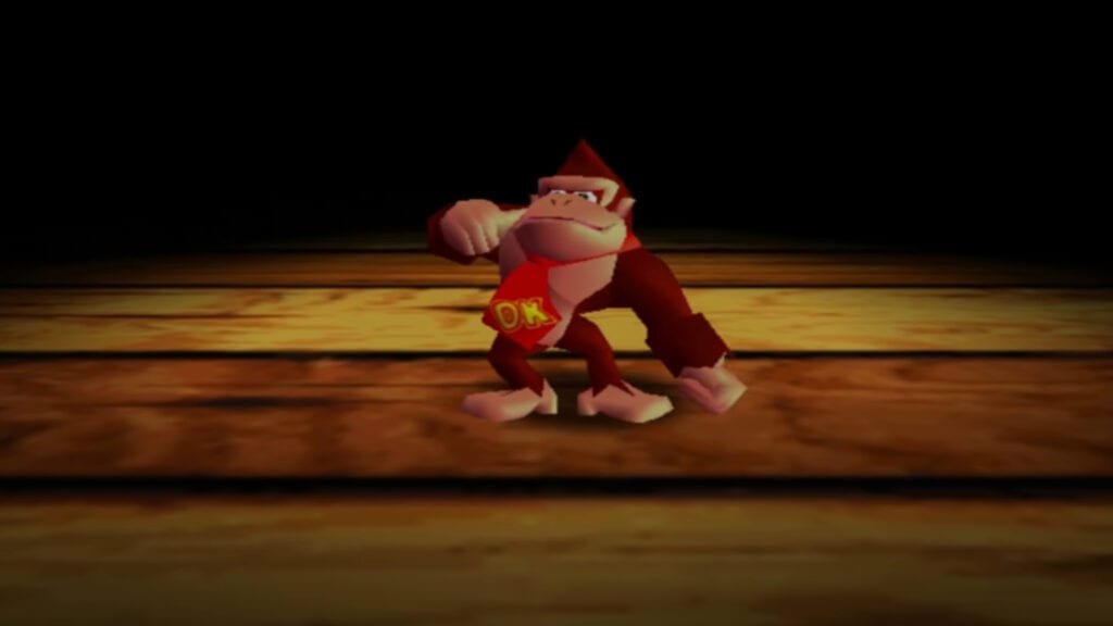 An in-game screenshot from Donkey Kong 64.