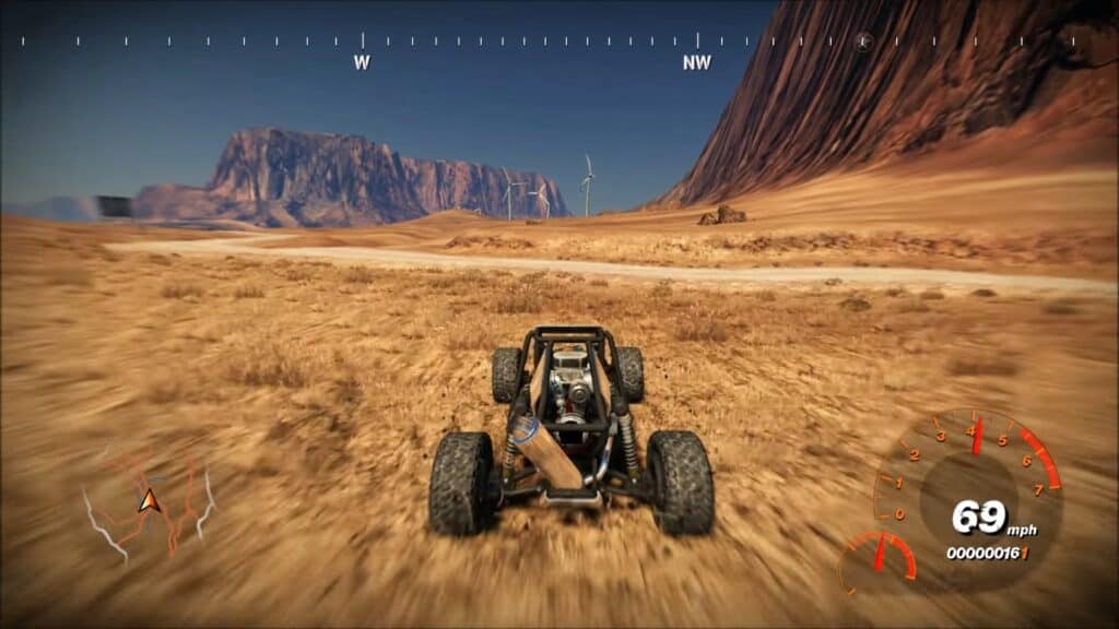 An in-game screenshot from Fuel.