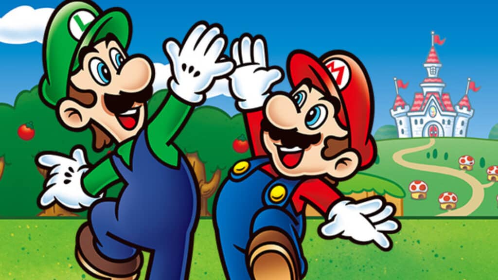 A Nintendo promotional image starring Mario and Luigi.