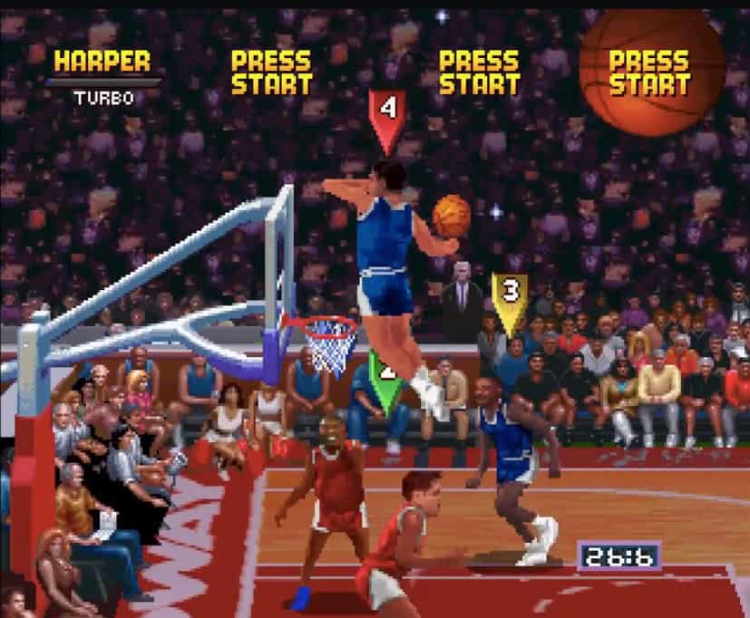 There's a wide roster of strange figures lurking in NBA Jam Tournament Edition.