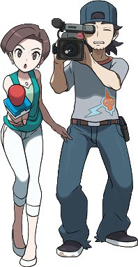 Art from Omega Ruby and Alpha Sapphire Gabby (left) and Ty (right)