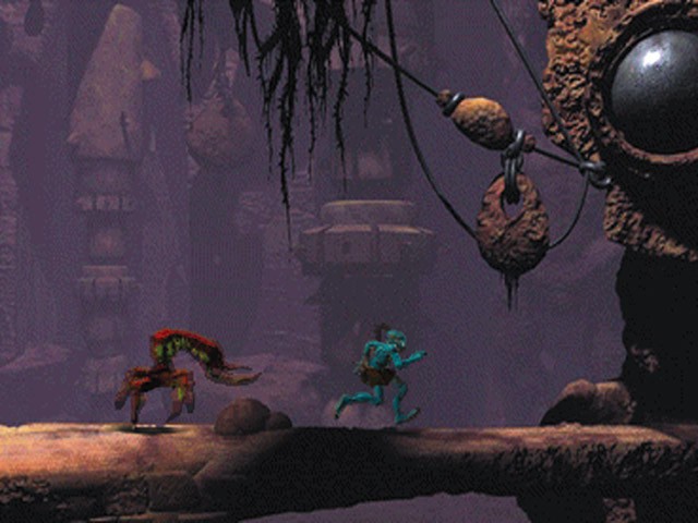 Oddworld's sweeping landscapes belie the strange little creatures that call it home.