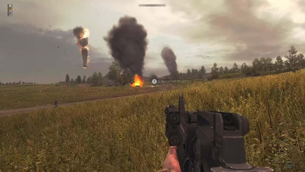 An in-game screenshot from Operation Flashpoint: Dragon Rising.