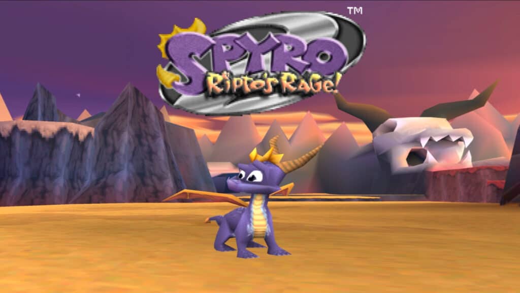 An in-game screenshot from Spyro 2: Ripto's Rage!