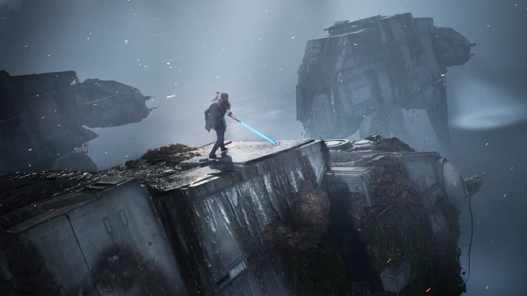 A Steam promotional image for Star Wars Jedi: Fallen Order.