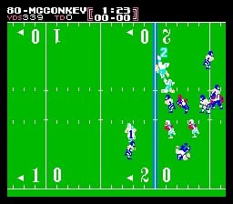 Graphics in Tecmo Bowl.