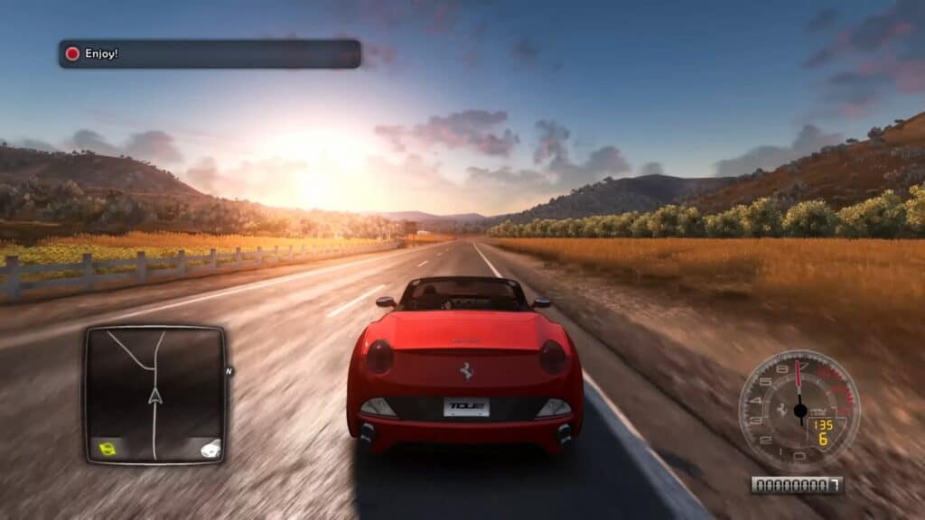 An in-game screenshot from Test Drive Unlimited 2.