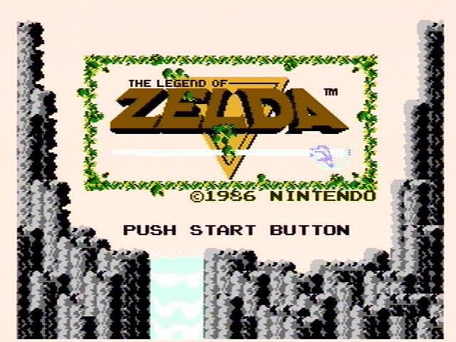 Even the title screen for The Legend of Zelda is iconic these days.