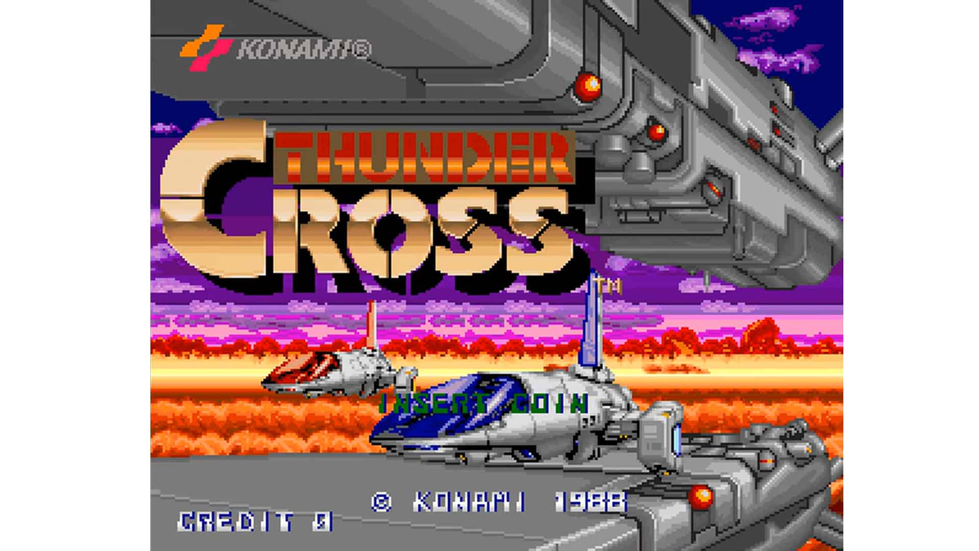 An in-game screenshot from Thunder Cross.