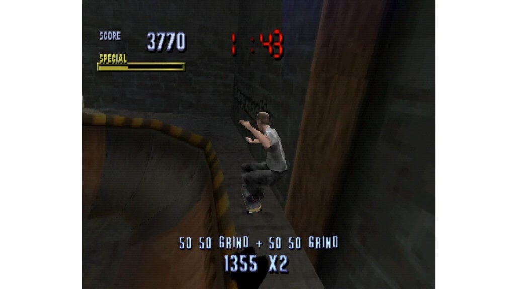 An in-game screenshot from Tony Hawk's Pro Skater.