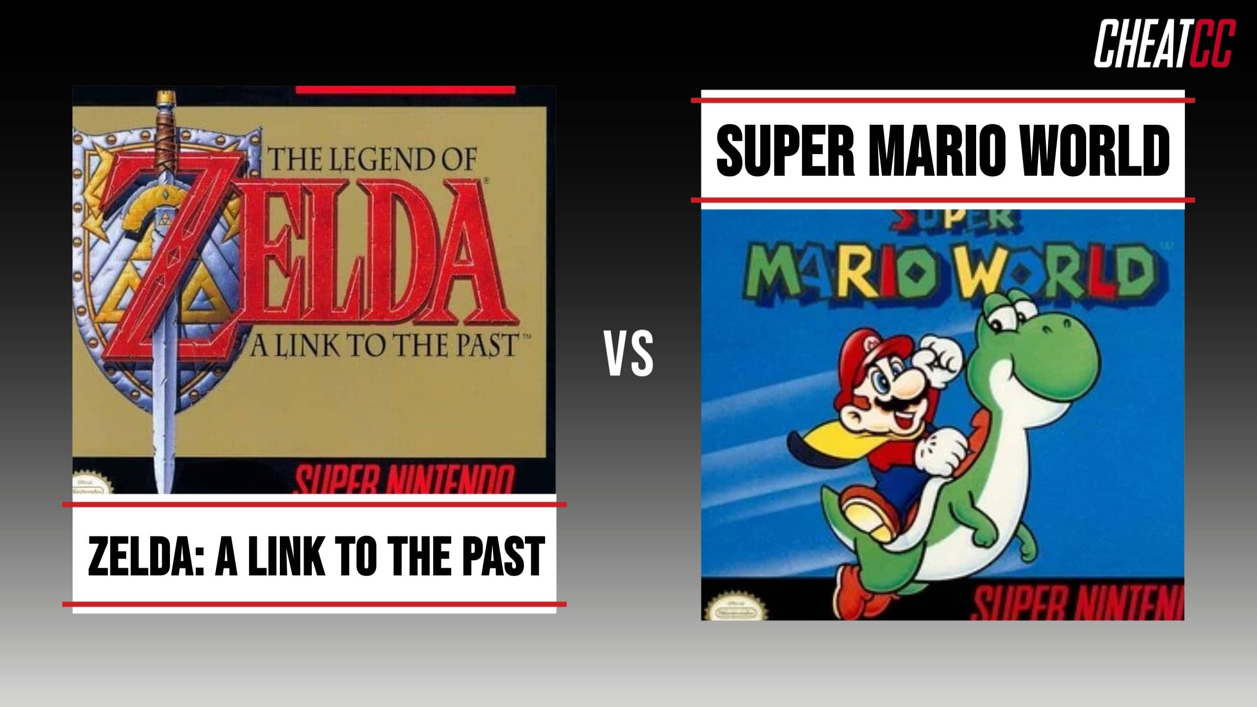 Zelda: A Link to the Past vs Super Mario World