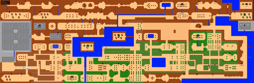 The Legend of Zelda map