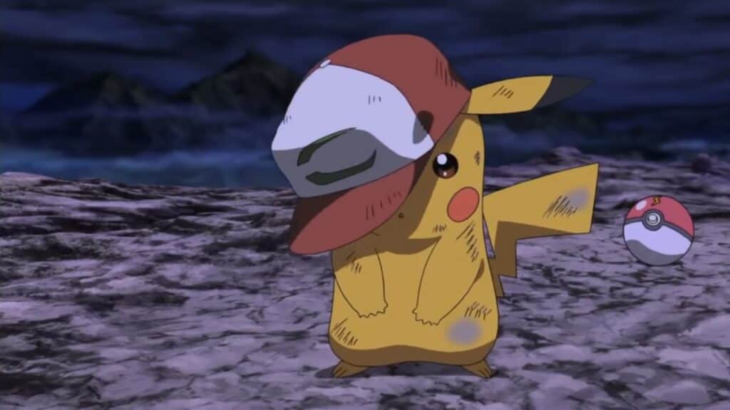 Screenshot of the Pokemon Anime after Ash's Demise.